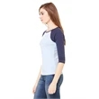 Ladies' Baby Rib 3/4-Sleeve Contrast Raglan T-Shirt