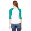 Ladies' Baby Rib 3/4-Sleeve Contrast Raglan T-Shirt