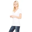 Ladies' Jersey Short-Sleeve Deep V-Neck T-Shirt