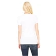 Ladies' Jersey Short-Sleeve Deep V-Neck T-Shirt
