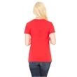 Ladies' Jersey Short-Sleeve Deep V-Neck T-Shirt