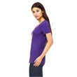 Ladies' Jersey Short-Sleeve Deep V-Neck T-Shirt