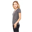 Ladies' Jersey Short-Sleeve Deep V-Neck T-Shirt