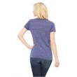 Ladies' Jersey Short-Sleeve Deep V-Neck T-Shirt