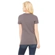 Ladies' Jersey Short-Sleeve Deep V-Neck T-Shirt