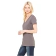 Ladies' Jersey Short-Sleeve Deep V-Neck T-Shirt
