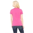 Ladies' Jersey Short-Sleeve Deep V-Neck T-Shirt