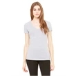 Ladies' Jersey Short-Sleeve Deep V-Neck T-Shirt