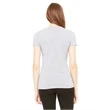 Ladies' Jersey Short-Sleeve Deep V-Neck T-Shirt