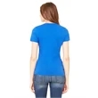 Ladies' Jersey Short-Sleeve Deep V-Neck T-Shirt