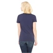 Ladies' Jersey Short-Sleeve Deep V-Neck T-Shirt
