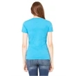 Ladies' Jersey Short-Sleeve Deep V-Neck T-Shirt