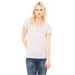 Ladies' Jersey Short-Sleeve Deep V-Neck T-Shirt