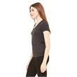 Ladies' Jersey Short-Sleeve Deep V-Neck T-Shirt