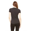 Ladies' Jersey Short-Sleeve Deep V-Neck T-Shirt