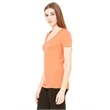 Ladies' Jersey Short-Sleeve Deep V-Neck T-Shirt