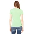 Ladies' Jersey Short-Sleeve Deep V-Neck T-Shirt