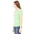 Ladies' Jersey Short-Sleeve Deep V-Neck T-Shirt
