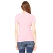 Ladies' Jersey Short-Sleeve Deep V-Neck T-Shirt
