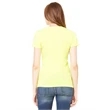 Ladies' Jersey Short-Sleeve Deep V-Neck T-Shirt