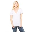 Ladies' Jersey Short-Sleeve Deep V-Neck T-Shirt