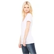 Ladies' Jersey Short-Sleeve Deep V-Neck T-Shirt