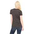 Ladies' Jersey Short-Sleeve Deep V-Neck T-Shirt