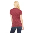 Ladies' Jersey Short-Sleeve Deep V-Neck T-Shirt