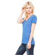 Ladies' Jersey Short-Sleeve Deep V-Neck T-Shirt
