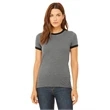 Ladies' Jersey Short-Sleeve Ringer T-Shirt