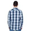 Men's Long-Sleeve Plaid Pattern Woven Shirt