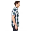 Men's Short-Sleeve Plaid Pattern Woven Shirt