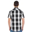 Men's Short-Sleeve Plaid Pattern Woven Shirt