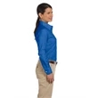 Ladies' Long-Sleeve Oxford with Stain-Release