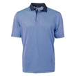Cutter & Buck Virtue Eco Pique Micro Stripe Recycled Mens...