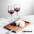 Swissmar® Acacia Board &  2 Connoisseur Wine