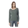 Alternative Slouchy Washed Slub Pullover Sweatshirt