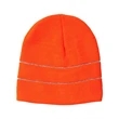 Bayside USA-Made Safety Knit Beanie with 3M Reflective Th...
