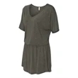 BELLA + CANVAS Women's Flowy V-neck Dress