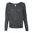 BELLA + CANVAS Women's Flowy Off Shoulder Long Sleeve Tee