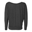 BELLA + CANVAS Women's Flowy Off Shoulder Long Sleeve Tee