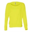BELLA + CANVAS Women's Flowy Off Shoulder Long Sleeve Tee