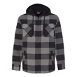 Burnside Quilted Flannel Full-Zip Hooded Jacket