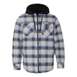 Burnside Quilted Flannel Full-Zip Hooded Jacket