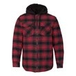 Burnside Quilted Flannel Full-Zip Hooded Jacket