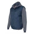 Burnside Nylon Vest with Fleece Sleeves