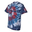 Dyenomite Multi-Color Cut-Spiral Short Sleeve T-Shirt