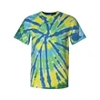 Dyenomite Multi-Color Cut-Spiral Short Sleeve T-Shirt