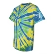 Dyenomite Multi-Color Cut-Spiral Short Sleeve T-Shirt