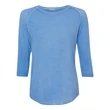 J. America Women's Oasis Wash Three-Quarter Sleeve T-Shirt